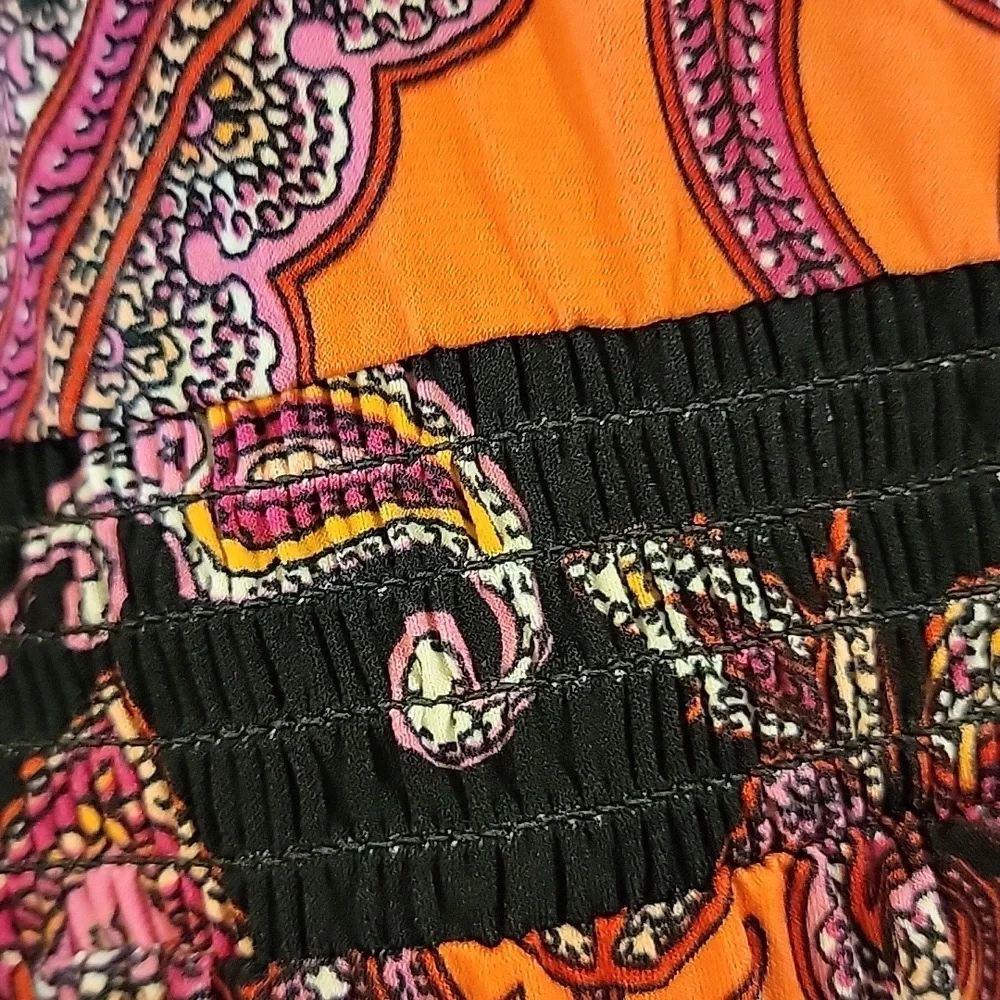 MSK Paisley Dress in Pink and Orange - Picture 2 of 5